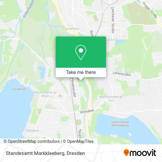 Карта Standesamt Markkleeberg