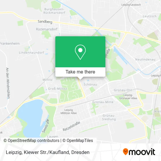 Карта Leipzig, Kiewer Str./Kaufland