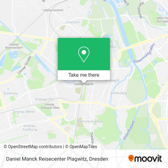 Карта Daniel Manck Reisecenter Plagwitz