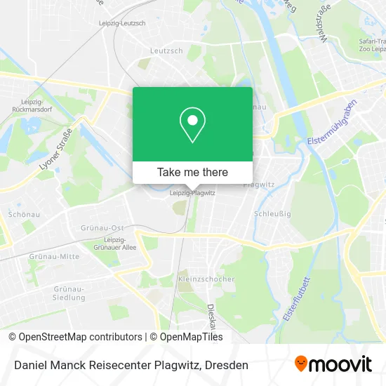 Карта Daniel Manck Reisecenter Plagwitz