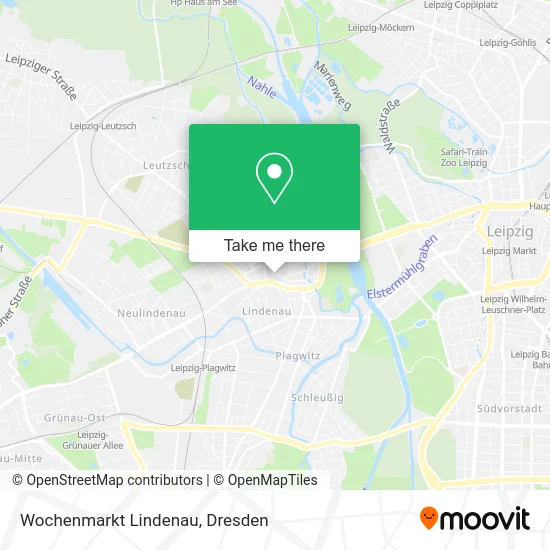 Карта Wochenmarkt Lindenau