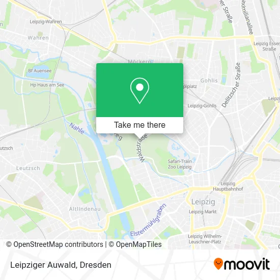 Карта Leipziger Auwald
