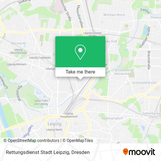 Карта Rettungsdienst Stadt Leipzig