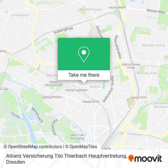 Карта Allianz Versicherung Tilo Thierbach Hauptvertretung