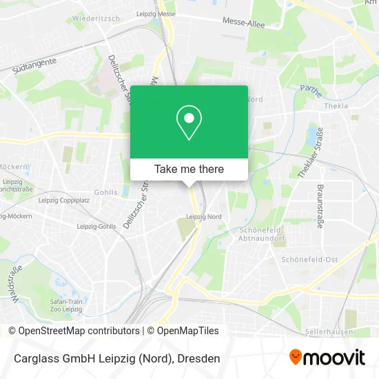 Карта Carglass GmbH Leipzig (Nord)