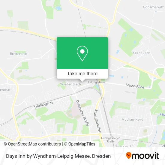 Карта Days Inn by Wyndham-Leipzig Messe