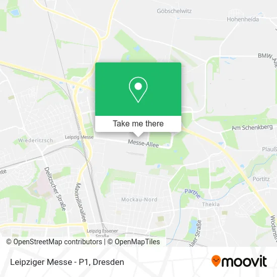 Карта Leipziger Messe - P1