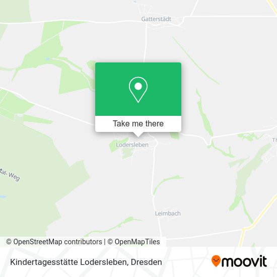 Карта Kindertagesstätte Lodersleben