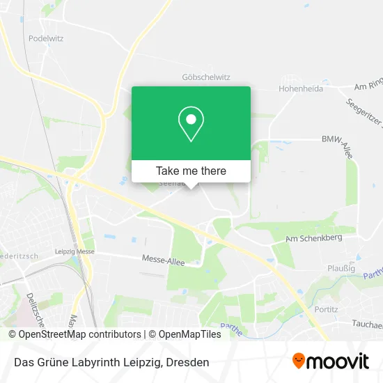 Карта Das Grüne Labyrinth Leipzig