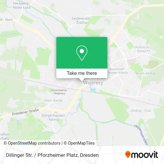 Карта Dillinger Str. / Pforzheimer Platz