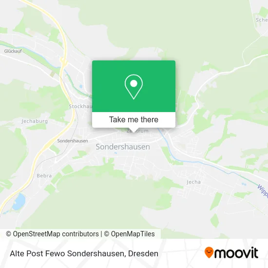 Карта Alte Post Fewo Sondershausen
