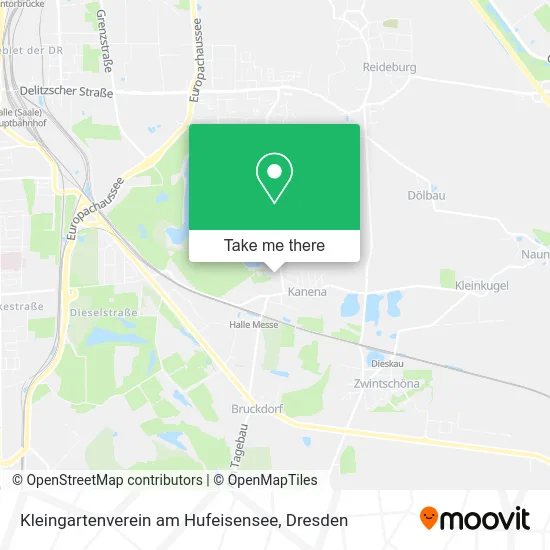 Карта Kleingartenverein am Hufeisensee