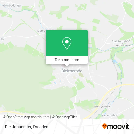 Карта Die Johanniter