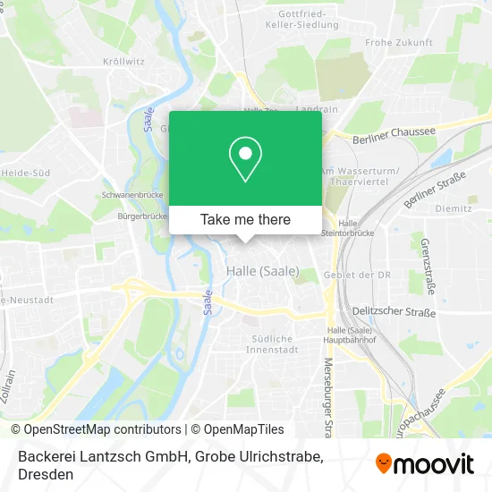 Карта Backerei Lantzsch GmbH, Grobe Ulrichstrabe