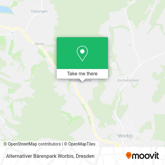 Карта Alternativer Bärenpark Worbis