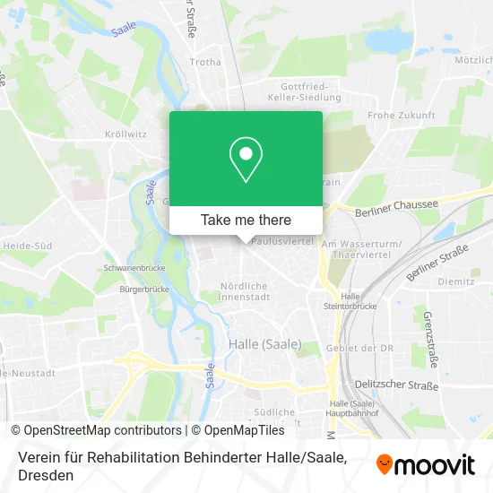 Карта Verein für Rehabilitation Behinderter Halle / Saale