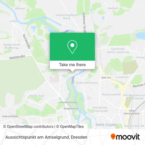 Карта Aussichtspunkt am Amselgrund