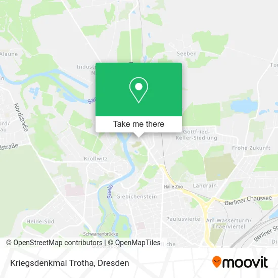 Kriegsdenkmal Trotha map