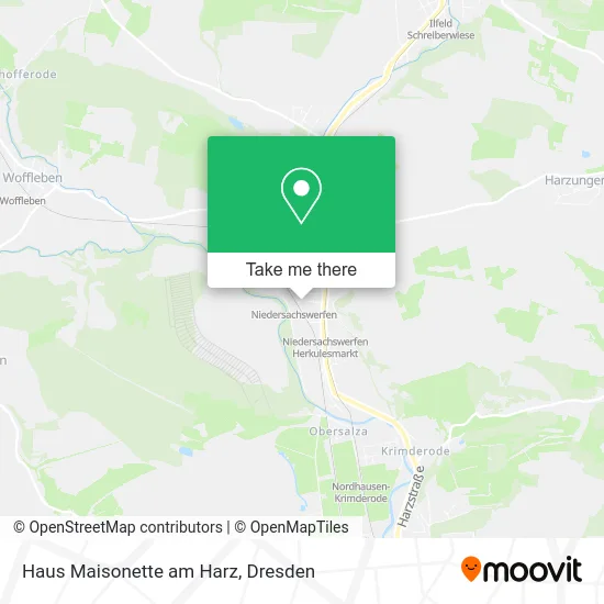 Карта Haus Maisonette am Harz