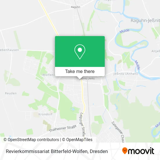 Карта Revierkommissariat Bitterfeld-Wolfen