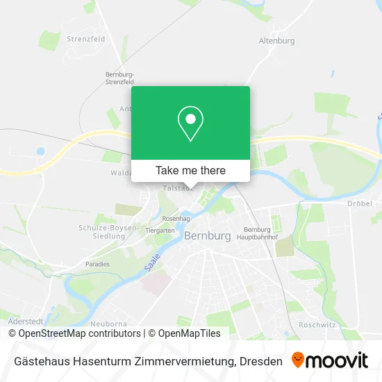 Карта Gästehaus Hasenturm Zimmervermietung