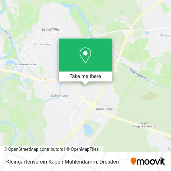 Kleingartenverein Kapen Mühlendamm map