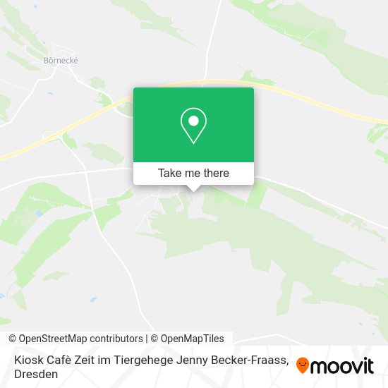 Карта Kiosk Cafè Zeit im Tiergehege Jenny Becker-Fraass