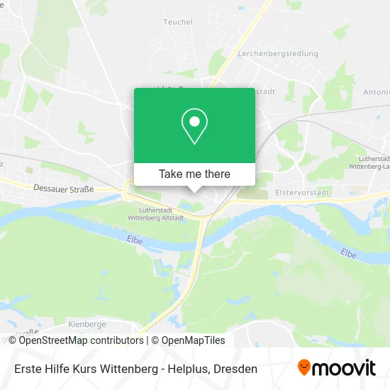 Карта Erste Hilfe Kurs Wittenberg - Helplus