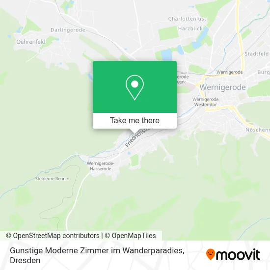 Карта Gunstige Moderne Zimmer im Wanderparadies