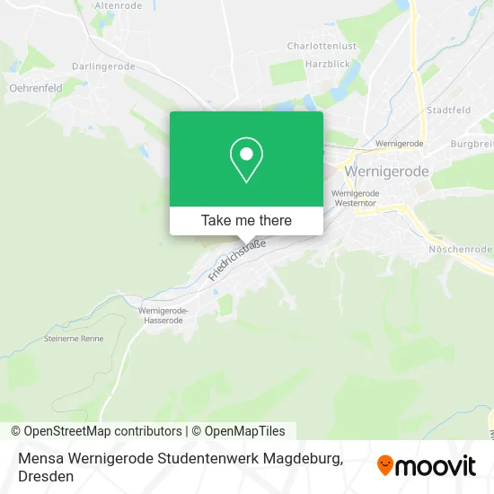 Карта Mensa Wernigerode Studentenwerk Magdeburg
