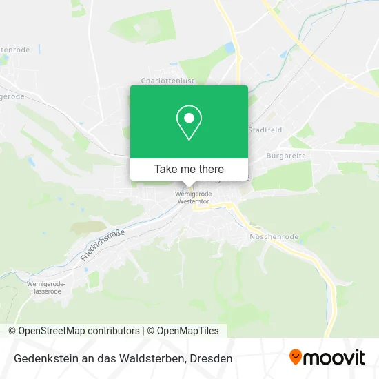 Карта Gedenkstein an das Waldsterben