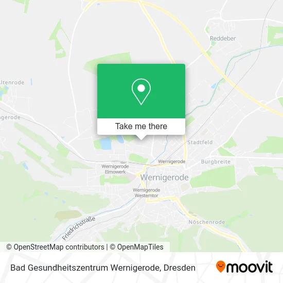 Карта Bad Gesundheitszentrum Wernigerode