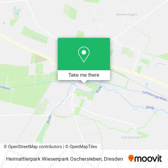Карта Heimattierpark Wiesenpark Oschersleben