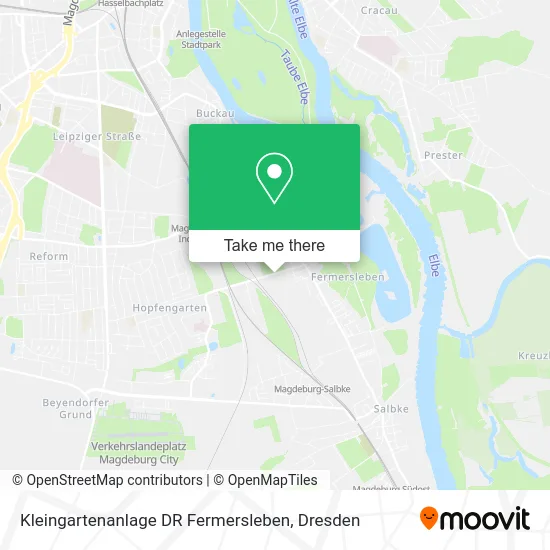 Карта Kleingartenanlage DR Fermersleben