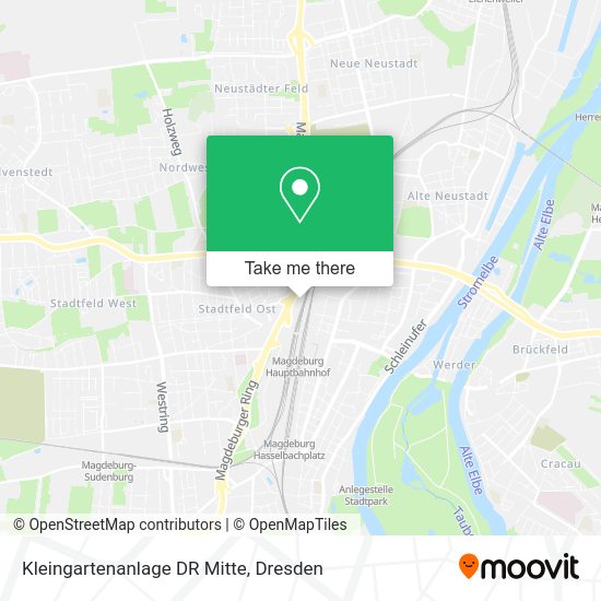 Карта Kleingartenanlage DR Mitte