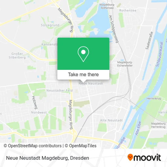 Карта Neue Neustadt Magdeburg