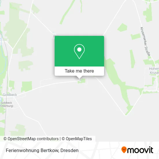 Карта Ferienwohnung Bertkow