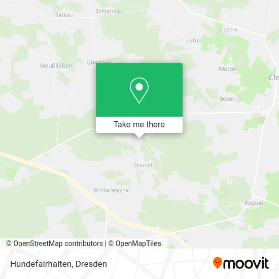 Карта Hundefairhalten