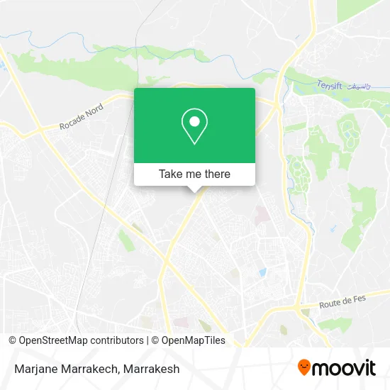 Marjane Marrakech map