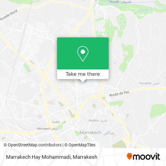 Marrakech Hay Mohammadi map