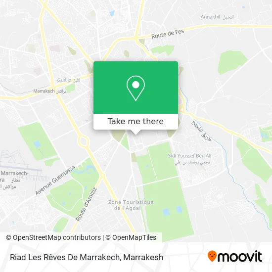 Riad Dreams of Marrakech map