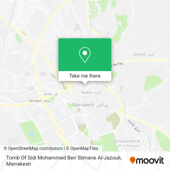 Tomb Of Sidi Mohammed Ben Slimane Al-Jazouli map