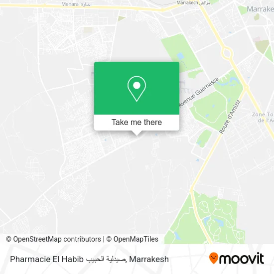 Pharmacie El Habib صيدلية الحبيب map