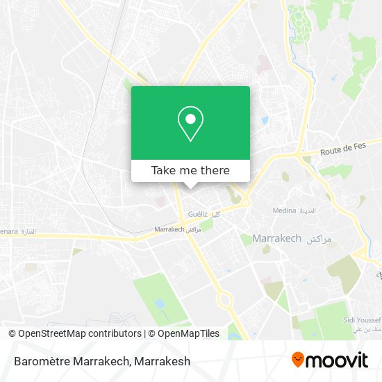 Baromètre Marrakech map