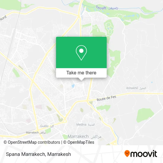 Spana Marrakech map