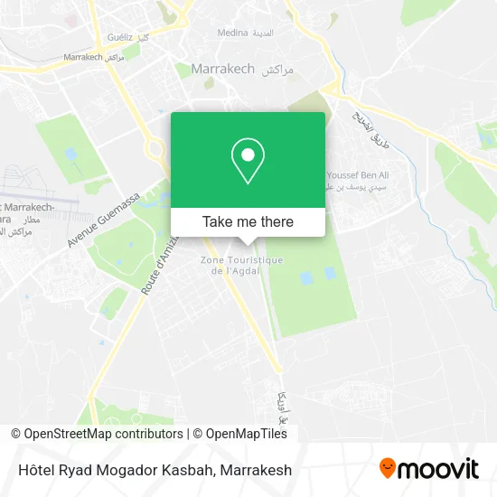 Hôtel Ryad Mogador Kasbah map