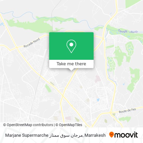 Marjane Supermarche مرجان سوق ممتاز map