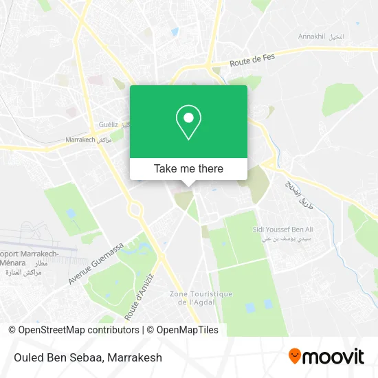 Ouled Ben Sebaa map