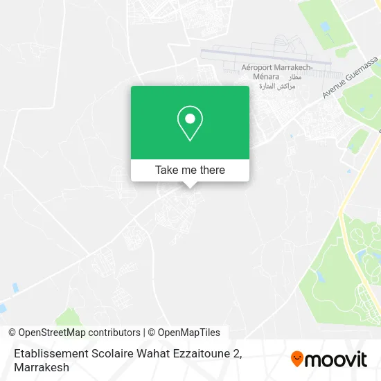 Etablissement Scolaire Wahat Ezzaitoune 2 map