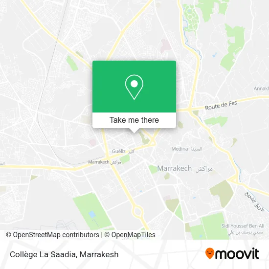 Collège La Saadia map